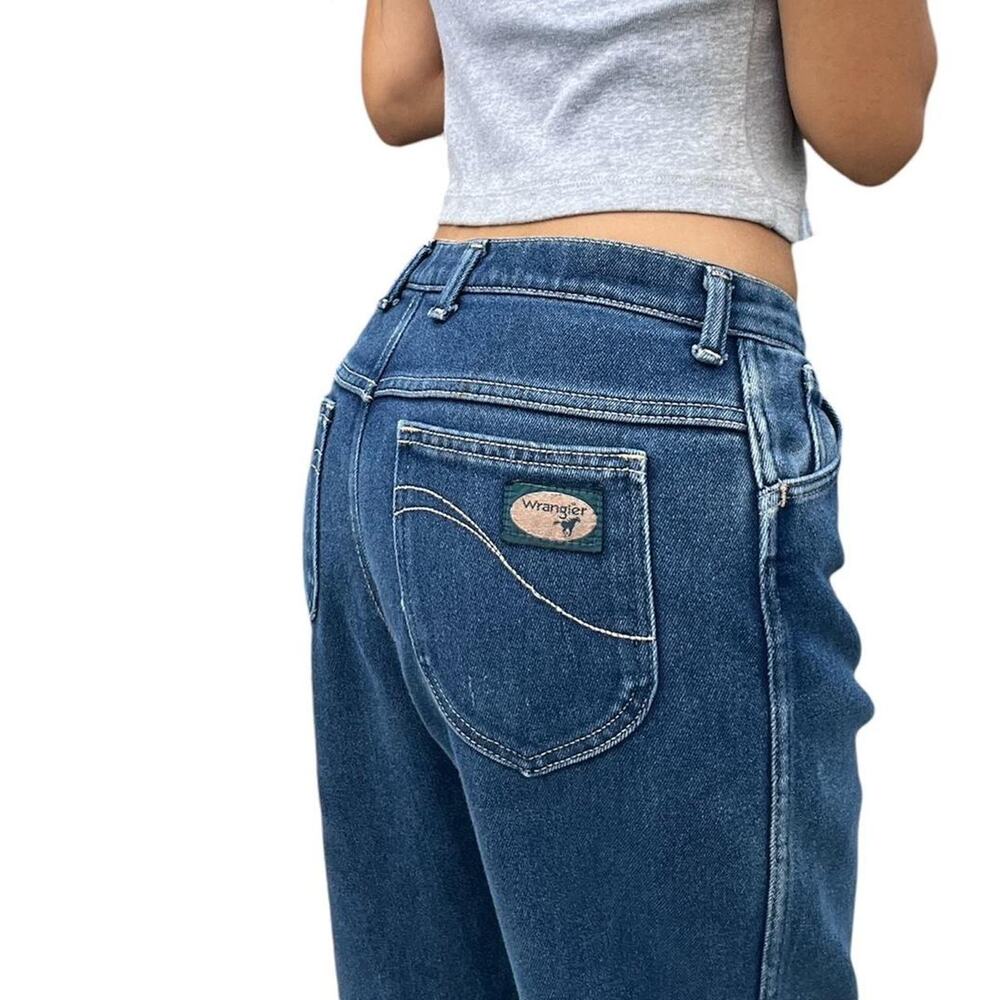 Vintage 80s relaxed fit wrangler straight leg jeans